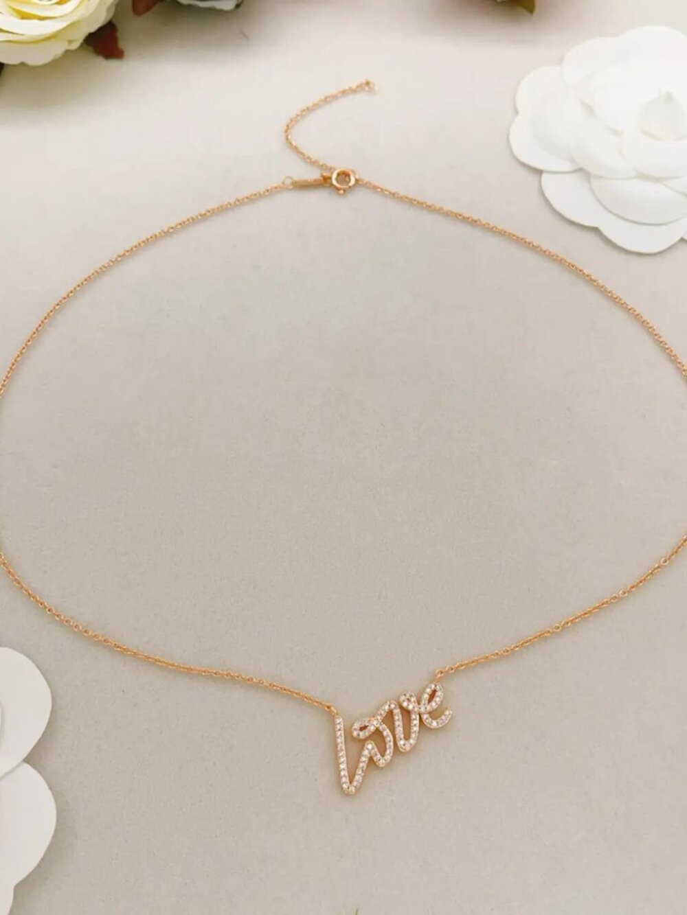 Tiffany & Co. Rose Gold Letter Necklace
